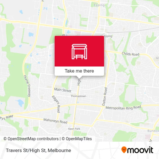 Mapa Travers St/High St