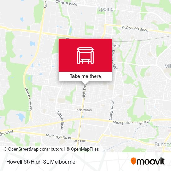 Howell St/High St map