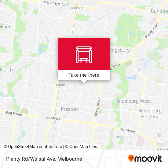 Plenty Rd/Walsal Ave map
