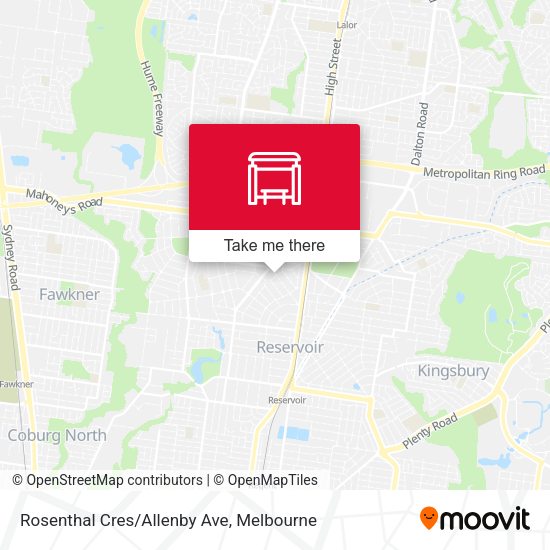 Rosenthal Cres/Allenby Ave map