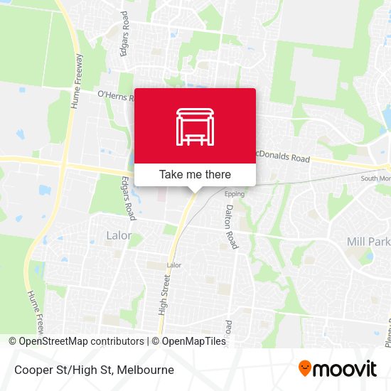 Cooper St/High St map