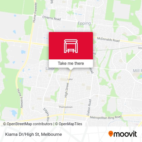 Kiama Dr/High St map