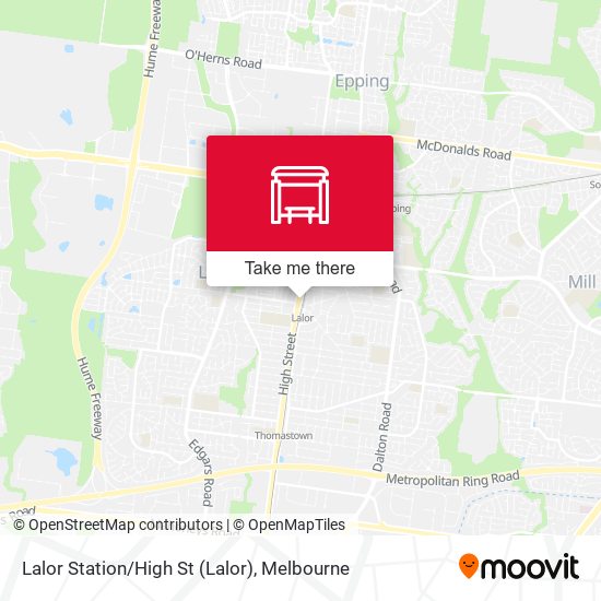 Lalor Station/High St map