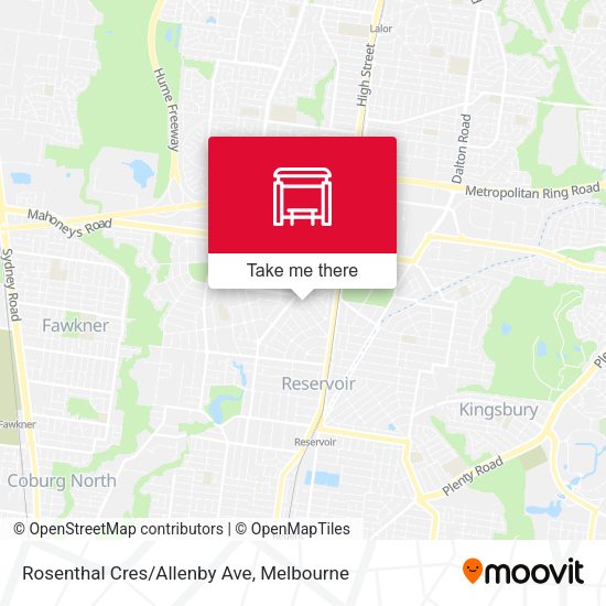 Rosenthal Cres/Allenby Ave map