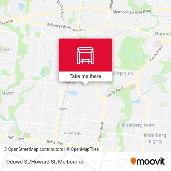 O'Dowd St/Howard St map