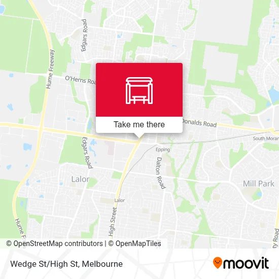 Mapa Wedge St/High St