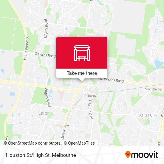 Houston St/High St map