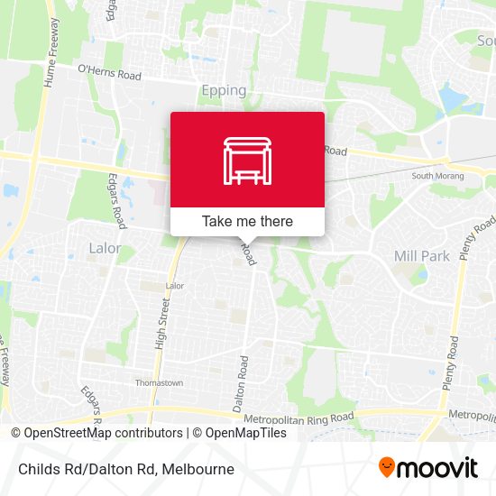 Childs Rd/Dalton Rd map