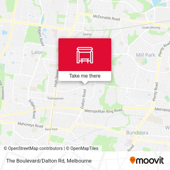 The Boulevard/Dalton Rd map