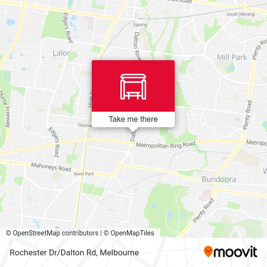 Mapa Rochester Dr/Dalton Rd