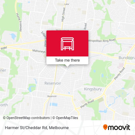 Harmer St/Cheddar Rd map
