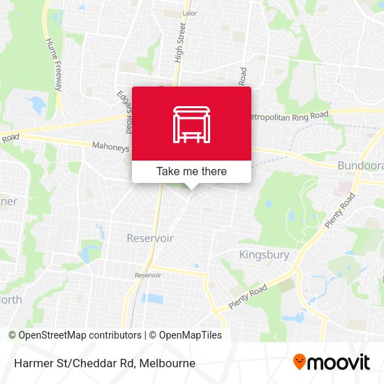 Harmer St/Cheddar Rd map