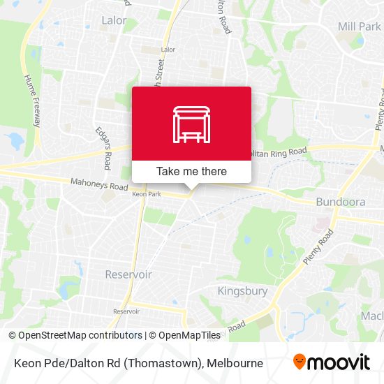 Mapa Keon Pde / Dalton Rd (Thomastown)