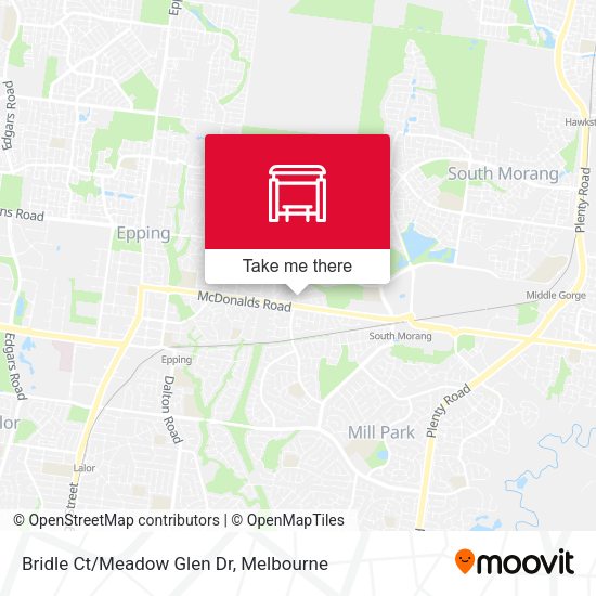 Bridle Ct/Meadow Glen Dr map