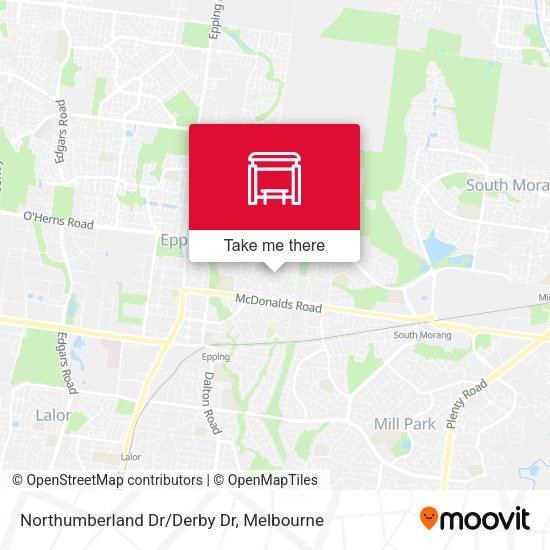Northumberland Dr/Derby Dr map
