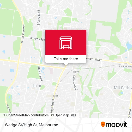 Mapa Wedge St/High St