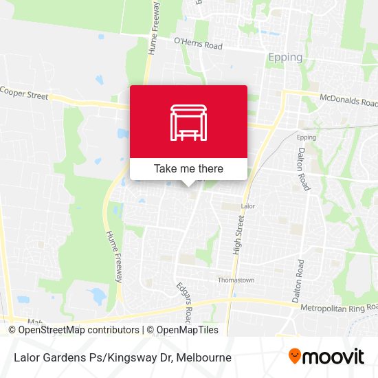 Lalor Gardens Ps/Kingsway Dr map