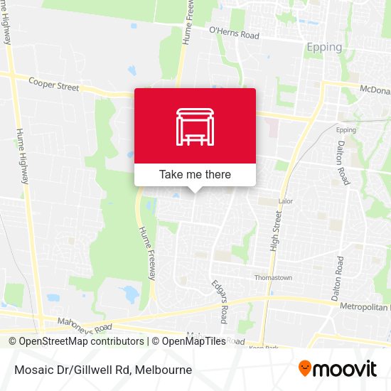 Mosaic Dr/Gillwell Rd map