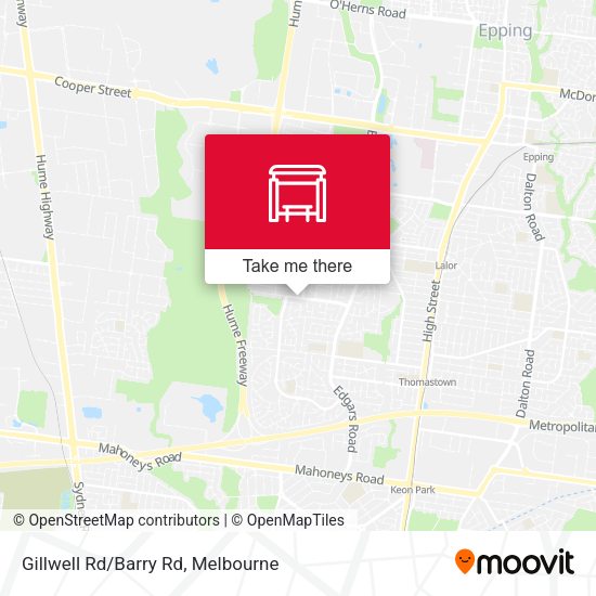 Gillwell Rd/Barry Rd map