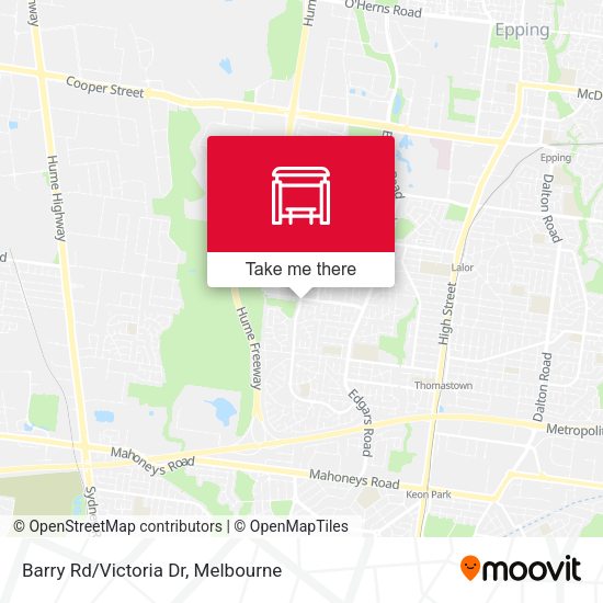 Barry Rd/Victoria Dr map