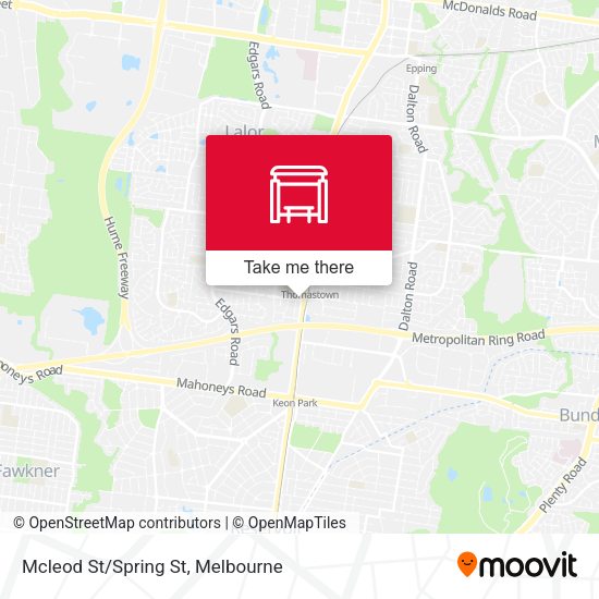 Mcleod St/Spring St map