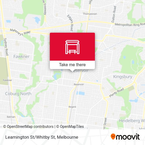 Leamington St/Whitby St map