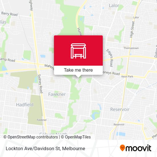 Lockton Ave/Davidson St map