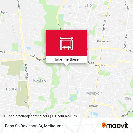 Ross St/Davidson St map