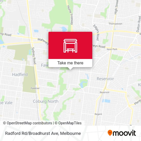 Radford Rd/Broadhurst Ave map