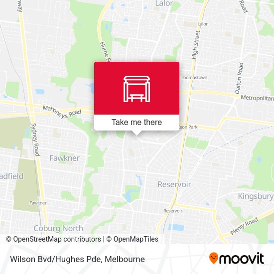 Wilson Bvd/Hughes Pde map