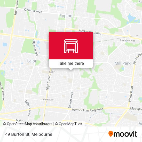 49 Burton St map