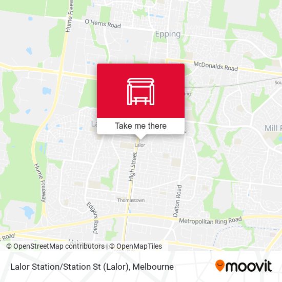 Lalor Station / Station St map