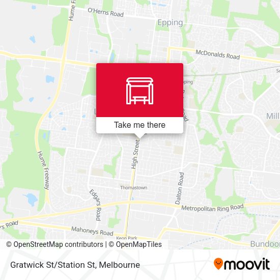 Gratwick St/Station St map