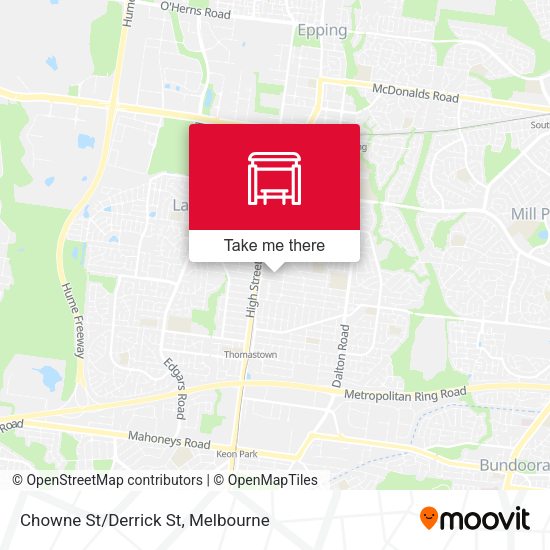 Chowne St/Derrick St map