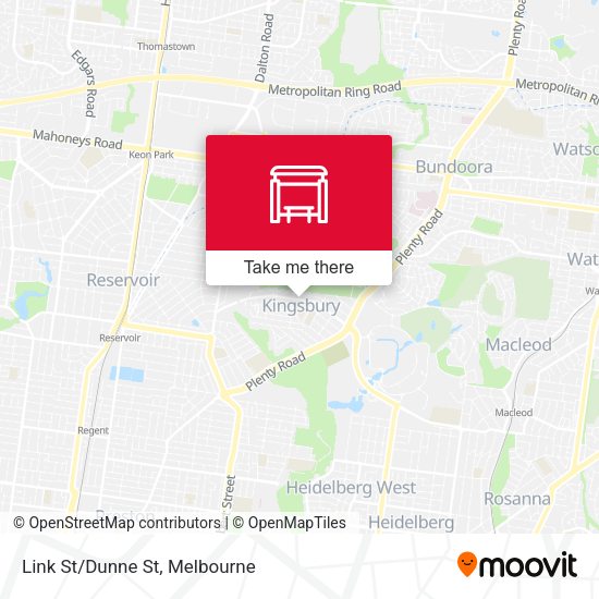 Link St/Dunne St map