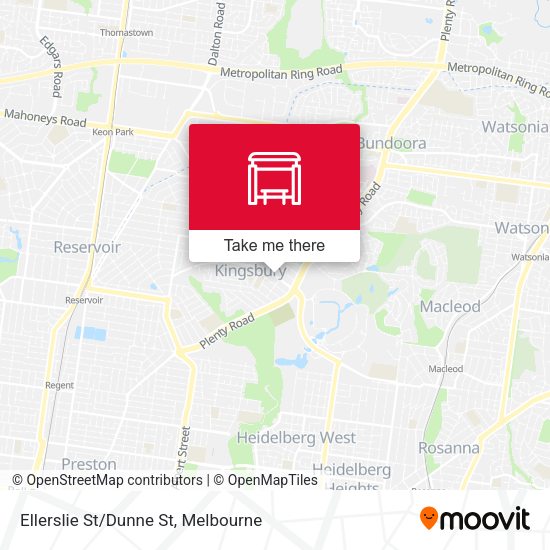 Ellerslie St/Dunne St map
