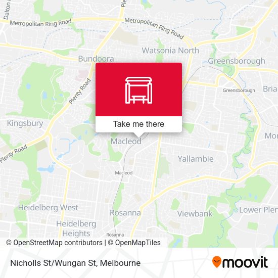 Nicholls St/Wungan St map