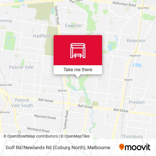 Golf Rd / Newlands Rd (Coburg North) map