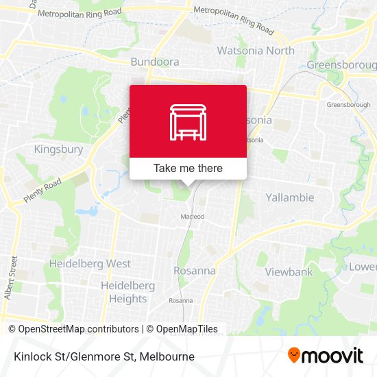 Kinlock St/Glenmore St map