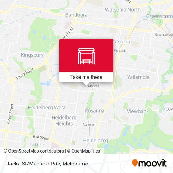 Jacka St/Macleod Pde map