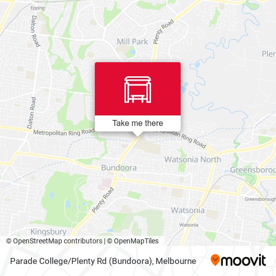 Parade College / Plenty Rd (Bundoora) map