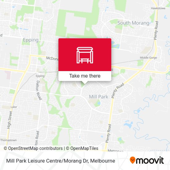 Mill Park Leisure Centre / Morang Dr map