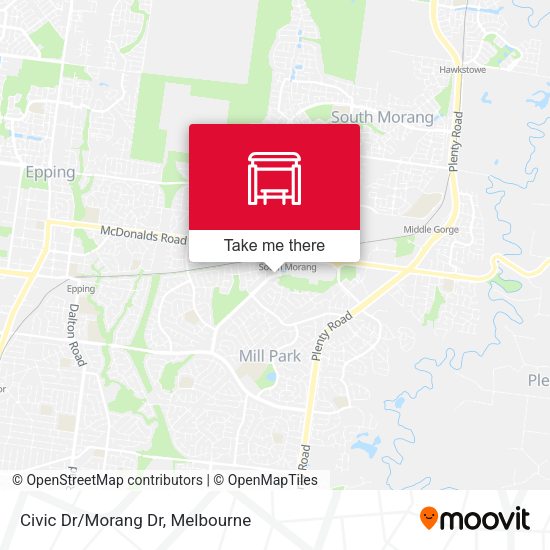 Civic Dr/Morang Dr map
