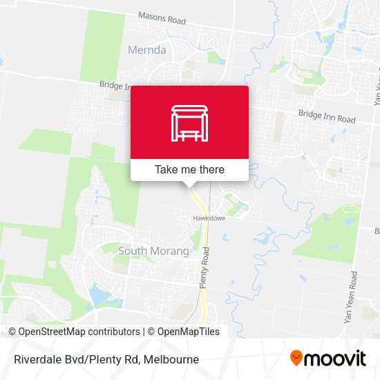 Riverdale Bvd/Plenty Rd map