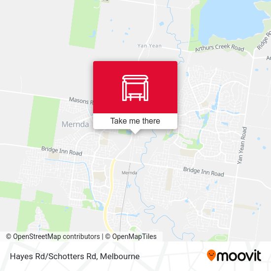 Hayes Rd/Schotters Rd map