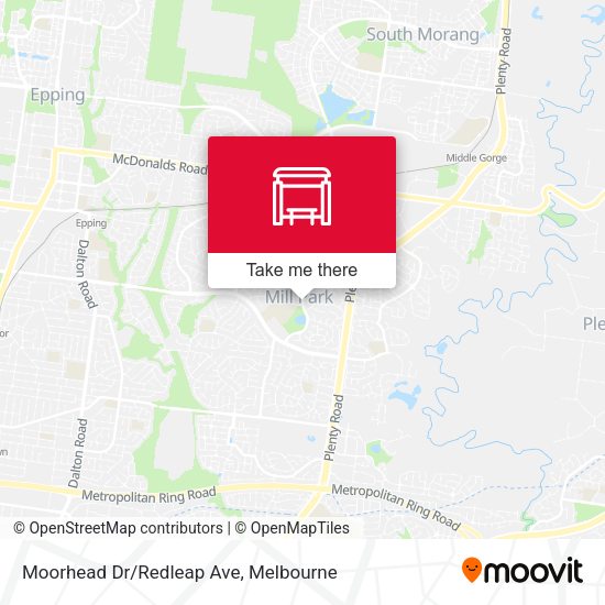 Moorhead Dr/Redleap Ave map