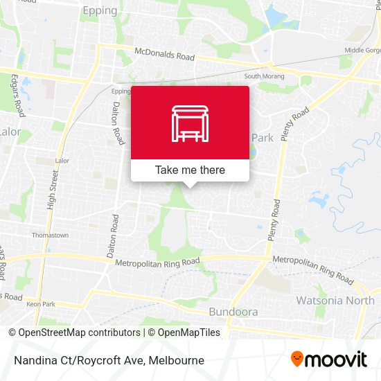 Nandina Ct/Roycroft Ave map
