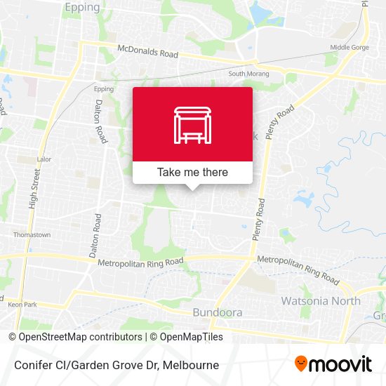 Conifer Cl/Garden Grove Dr map