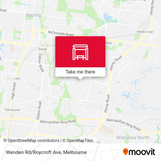 Wenden Rd/Roycroft Ave map