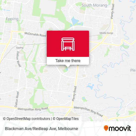 Blackman Ave/Redleap Ave map
